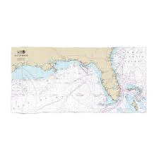 gulf of mexico all of florida nautical chart beach bath