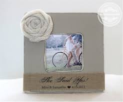 Oct 15, 2020 perhaps your newly betrothed family member hasn't made a registry yet, or you just want to send your favorite couple a personalized engagement gift that's so unique that they didn't even know they wanted it. Photography Personalized Engagement Gift For Couple Personalized Picture Frame Proposal Frame Engagement Present Rustic Wedding Gift Distressed Frame Craft Supplies Tools
