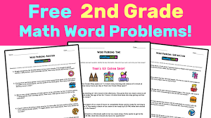 We provide math word problems for addition, subtraction, time, money, fractions and lengths. Free 2nd Grade Math Word Problem Worksheets Mashup Math