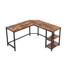 Scrivania Per Computer Tavolo Porta Pc Stazione Di Lavoro A Forma L Ripiani Regolabili Salvas Nel 2020 Angolo Scrivania Risparmio Di Spazio Scrivania