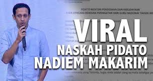 Buku program hari guru dan karnival pendidikan 2019 pages 1 32. Naskah Pidato Viral Menteri Nadiem Makarim Di Hari Guru Banjir Apresiasi Sekaligus Kritik