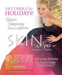 Great For The Holidays But Runnels Center Gift Cards Are A Beautiful Present For Any Occasion Plastic Surgery Spa Services Surgery Center