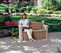 Sitzbank Mit Truhe In Steinoptik Kunststoff Gartenbank 2 Sitzer Bank Sitzbank Gartenbank Mit Truhe Sitzbank Mit Stauraum