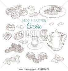 Very famous middle eastern sweets. Arabic Food Middle Vector Photo Free Trial Bigstock