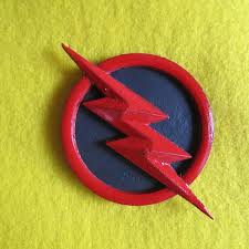 Reverse Flash 3d Printed Lightning Bolt Prop Emblem For Etsy Flash Costume Reverse Flash Prints