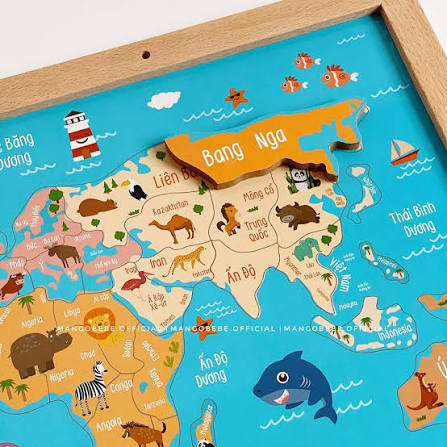 🌎 Lắp ghép bản đồ thế giới, khám phá những đặc trưng thú vị của các quốc gia và châu lục với Bản đồ xếp hình nam châm #Thế #giới #muôn #màu