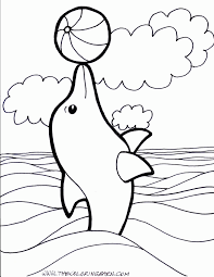 It features a dolphin swimming along with some fishy friends. Amazing Dolphins Printable Coloring Pages Coloring Pages Coloring Home