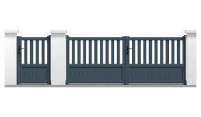 Disponible en ouverture 3,5 mètres ce portail en aluminium avec une ouverture de 3 mètres existe aussi en version 3,5 mètres, disponible ici. Portail Alu Semi Ajoure Mercurey Aluconcept