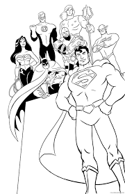 He is one of the founders of a superhero team called the justice league. All Justice League Heroes Coloring Pages Coloring4free Coloring4free Com
