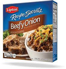 Onion and mushroom soup mix, herb with garlic soup mix, and beefy onion soup mix all make fantastic alternatives! Beefy Onion Soup And Dip Recipe Secrets Lipton