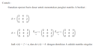 Maybe you would like to learn more about one of these? Matriks Singular Dan Non Singular Contoh Soal Freedomnesia