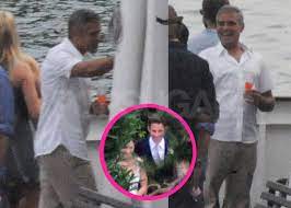 The wedding took place at villa d'este in como, with guests reportedly including george clooney and his girlfriend the pair are said to have been staying at clooney's lake como estate since the july 4 weekend. Pictures Of George Clooney On Lake Como After Hosting John Krasinski And Emily Blunt S Wedding Popsugar Celebrity