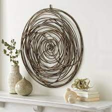Rustic Design Ideas Log Homes Farmhouse Rustic Home Decor Rattan Wall Art Rattan Wall Mirror Wall Art