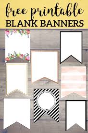 Free Printable Banner Templates Blank Banners Paper Trail Design Printable Birthday Banner Printable Banner Template Birthday Banner Free Printable