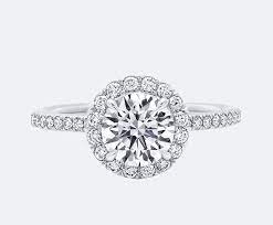 Harry Winston The One Round Brilliant Diamond Micropave Engagement Ring Harry Winston Engagement Rings Ruby Engagement Ring Set Micro Pave Engagement Rings
