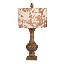 Simple yet elegant cow print table lamp. Cow Print Cotton Table Lamp Kirklands