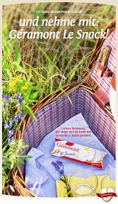 Und Nehme Mit Geramont Le Snack Picknickkorb Snack Weichkase