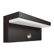 Avec pile de secours scellée d'une durée de 10 ans. Philips Luminaire Exterieur Led Applique Avec Detection Bustan Gris Lumiere Blanc Chaud Achat Prix Fnac