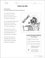Suggested reading level for this text: Scholastic 5th Grade Reading Comprehension Worksheets