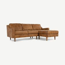 The case furniture kelston is a generous three seater sofa that combines innovation and comfort in its aesthetics designed by matthew hilton in 2009. Numaonline Dallas Right Hand Facing Chaise End Corner Sofa Outback Tan Premium Leather