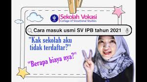Maybe you would like to learn more about one of these? Jalur Usmi Sv Ipb 2021 Terbaru Usmiipb Ipb Jaluripb Youtube