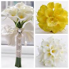 Dec 04, 2020 · larger bouquets can cost $180 or more, depending on the design and number of stems. ready to be inspired? 30pcs Calla Lily Flowers Bridal Wedding Bouquets Formal Bridesmaid Garden Church Beach Wedding Party White Yellow Lace Bandage Bridal Wedding Bouquet Wedding Bouquetwedding Bridal Bouquet Aliexpress