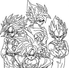 Dragon ball coloring pages trunks. 20 Free Printable Dbz Coloring Pages Everfreecoloring Com