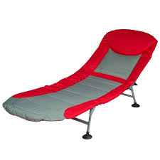 Folding Cot And Lounge Red Camping Furniture Furniture Accessories Cot