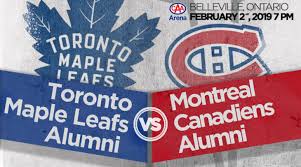 Montreal canadiens is le germain hotel maple leaf square (0.12 miles). Montreal Canadiens Vs Toronto Maple Leafs Alumni Game Caa Arena Belleville Ontario