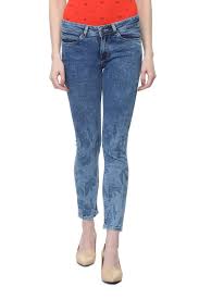 Solly Jeans Jeggings Allen Solly Blue Jeans For Women At Allensolly Com