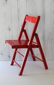 Vintage Child S Red Wooden Folding Chair Vintage Wood Etsy In 2020 Wooden Folding Chairs Folding Chair Chair