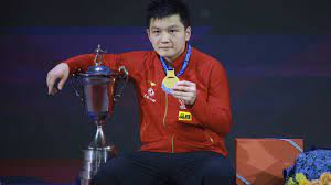 Ma long of team china celebrates winning his men's singles semifinals match on day six of the tokyo 2020 olympic games at tokyo metropolitan gymnasium on july 29, 2021 in tokyo, japan. Fan Zhendong Defeats Ma Long To Claim 4th Ittf Men S World Cup Title Cgtn