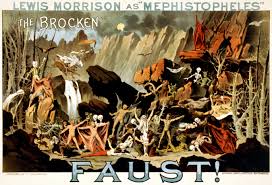 Walpurgisnacht heeft betekenis voor heidenen en wicca's. Walpurgisnacht In Faust The Brocken Poster Von 1887 Harz