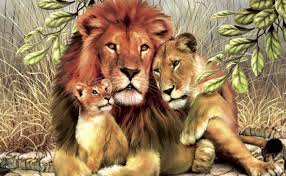 Search, discover and share your favorite three lions gifs. Big Cats Lions Painting Art Three 3 Animals Lion Wallpapers Hd Desktop And Mobile Backgrounds