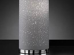 Moderne Led Wohnzimmerstehleuchte Mit Chrom Lampenschirm Stoff