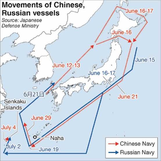 Japan on alert after maritime provocations / Russia, China ramping up  activities in nearby seas - The Japan News