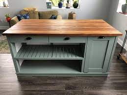 Find the perfect rolling and movable kitchen islands at hayneedle, where you can buy online while you explore our room designs and curated looks for tips, ideas & inspiration to help you along the way. Kitchen Island Butcher Block Kitchen Island With Seating Etsy