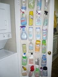 Use A Shoe Organizer To Store Cleaning Supplies Home Organization Household Hacks Hanging Shoe Rack