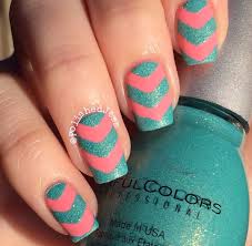Coral and gold | nail tip designs, nail art, acrylic nails. 28 Brilliantly Creative Nail Art Patterns Diy Projects For Teens