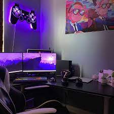 Led Lighted Xbox Controller Wall Art Video Game Art Game Etsy Game Room Decor Video Game Room Design Gamer Room Decor