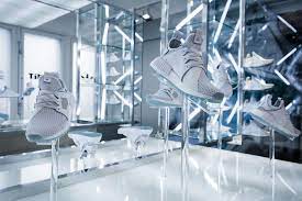 take a look inside the titolo x adidas nmd xr1 trail celestial pop up in zurich sneaker display nmd xr1 window display retail