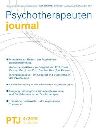 Auch für bachelorstudiengänge ist dies gelegentlich pflicht. Psychotherapeuten Journal