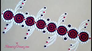 New Creative And Unique Easy Border Rangoli Design Using Bangles For Festivals And Doors Youtube Rangoli Designs Border Rangoli Easy Border Rangoli Designs