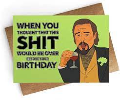 Amazon Com Birthday Card Leonardo Dicaprio Card Dicaprio Meme Greeting Card Funny Birthday Card Birthday Card Boyfriend Office Products