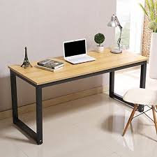 Modern Simple Style Computer Desk Pc Laptop Study Table Office Desk Workstation For Home Office Walnut B Ideias Para Mobilia Mesa Do Computador Portas De Metal