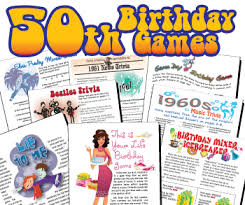 Free Printable Birthday Party Games For Adults 50th Birthday Party Games 50th Birthday Funny 50th Birthday Party Games Moms 50th Birthday
