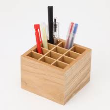 mdf pen stand w4 5 homemade desk interior work muji