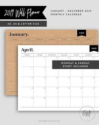 2021 Monthly Planner Wall Planner Big Calendar Large Wall Etsy Wall Planner Big Calendar Monthly Planner