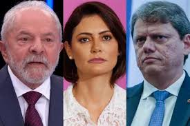 A nova pesquisa do PL com Lula, Michelle e Tarcísio na disputa pela  Presidência