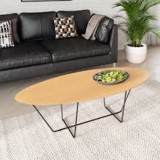 They come in a variety of styles including solid oak, dark wood, solid pine and cream or white painted furniture. Modrest Esther Industrial Large Oak Coffee Table Overstock 31265116